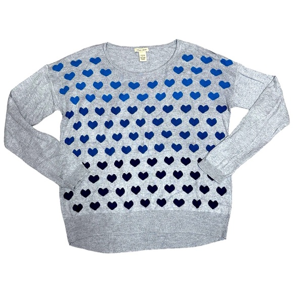 Vertical Design Hearts Shades of Blue (XL -XXL) - Picture 1 of 6